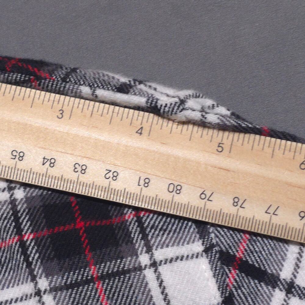 Banana Republic Womens Small Boyfriend Fit Flannel Shirt Plaid White Black - Picture 8 of 10